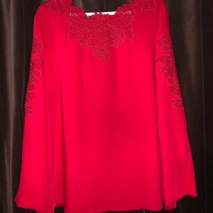 Alfani red blouse